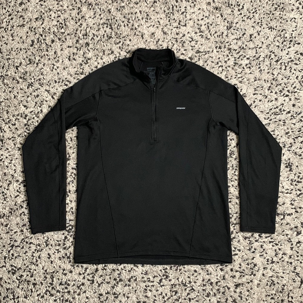 Patagonia Capilene Men’s Midweight 3 Black 1/4 Zip Long Sleeve Pullover Shirt L